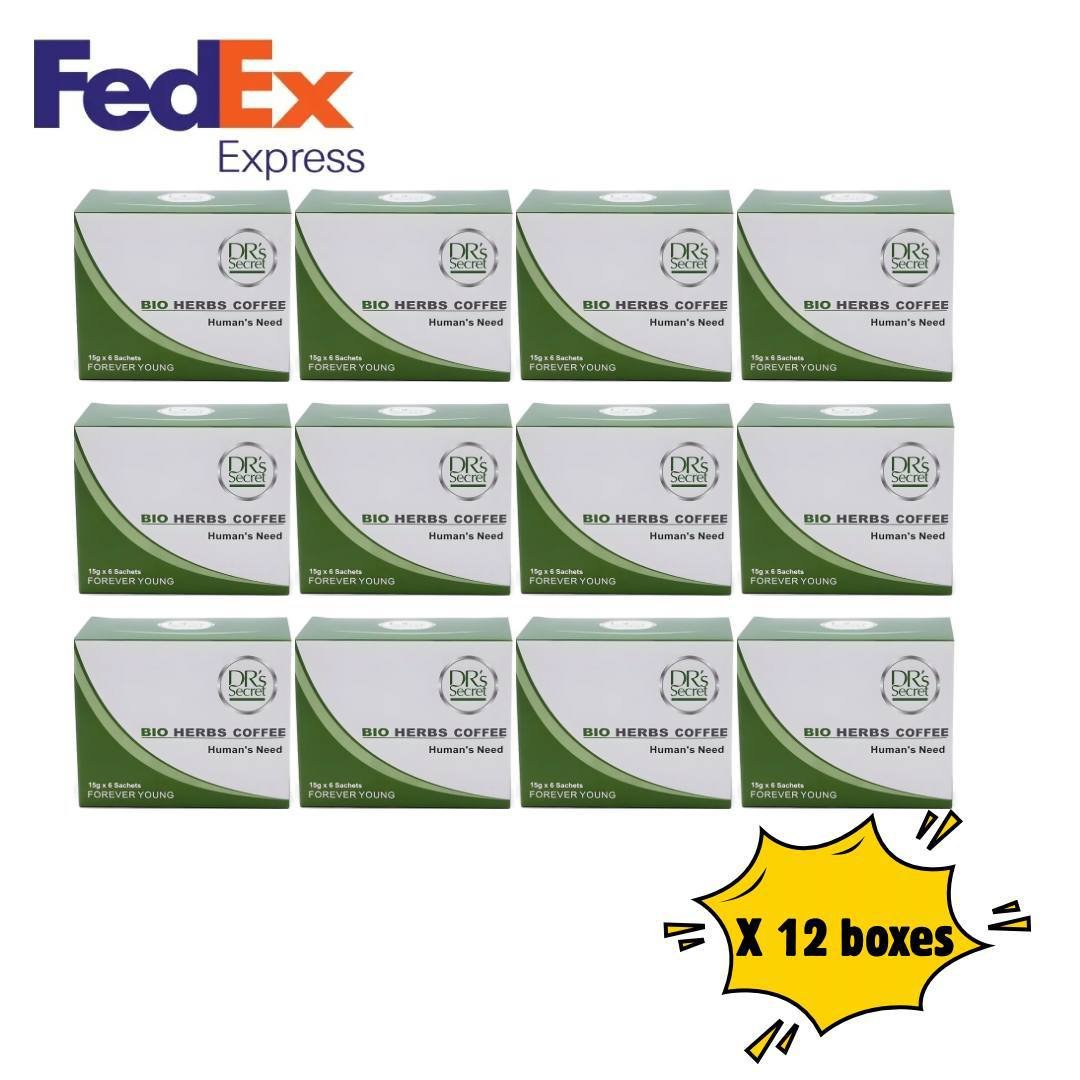 12 Boxes Drs Secret Bio Herbs Coffee