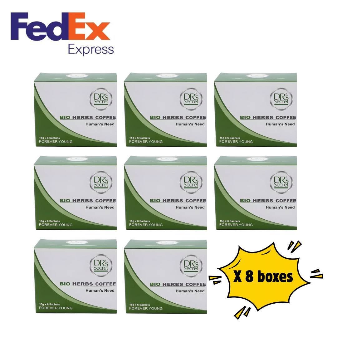 8 Boxes Drs Secret Bio Herbs Coffee